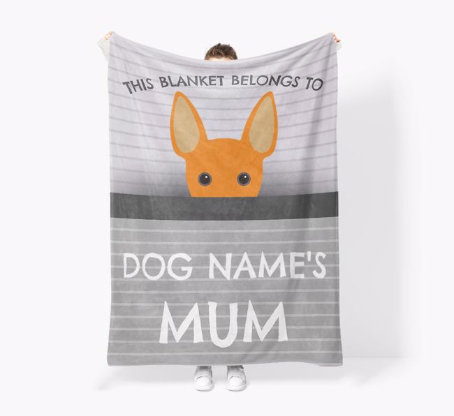 'This Blanket Belongs To...' - Personalised {breedFullName} Blanket: Premium Sherpa Fleece